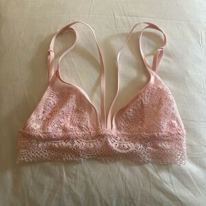 Light pink Victoria’s Secret lace bralette, size extra Small